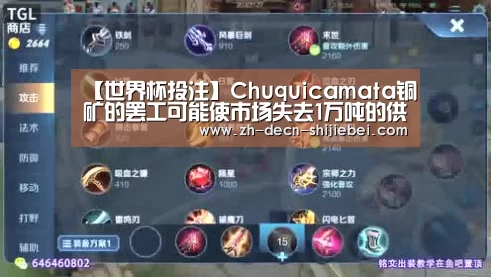 【世界杯投注】Chuquicamata铜矿的罢工可能使市场失去1万吨的供应(图2) 世界杯投注